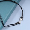 Yheakne Boho Cat Bracelet with Black Drawstring Bracelet with Leather