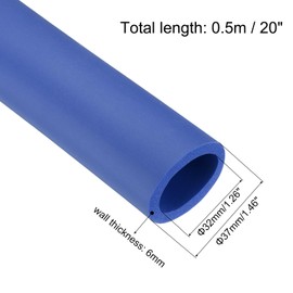 MECCANIXITY Pipe Insulation Foam Tube Lagging Insulation Pipe 32mm(1 1/4") ID 37mm OD 20" Heat Preservation for Handle Grip Support,Blue