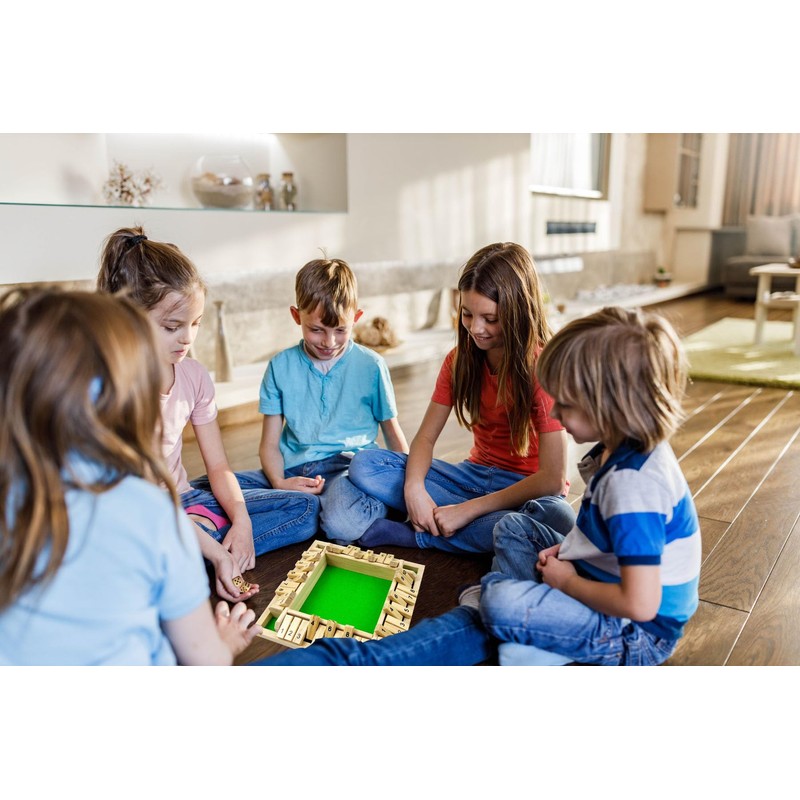 EACHHAHA Shut The Box 4 Player Classic Folding Board Game