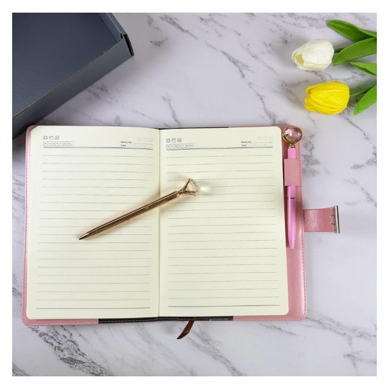 TMY Pink Lock Diary with Combination Lock – A5 Retro