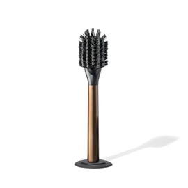 Curio Home Goods Ionic Dish Brush, Magnetized to Stand Upright, Stainless Steel with Replaceable Head, Bronze