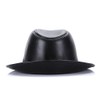 Sandy Ting Sheepskin Leather hat Classic Cowboy Fedora Hat (X-large/23-24in)