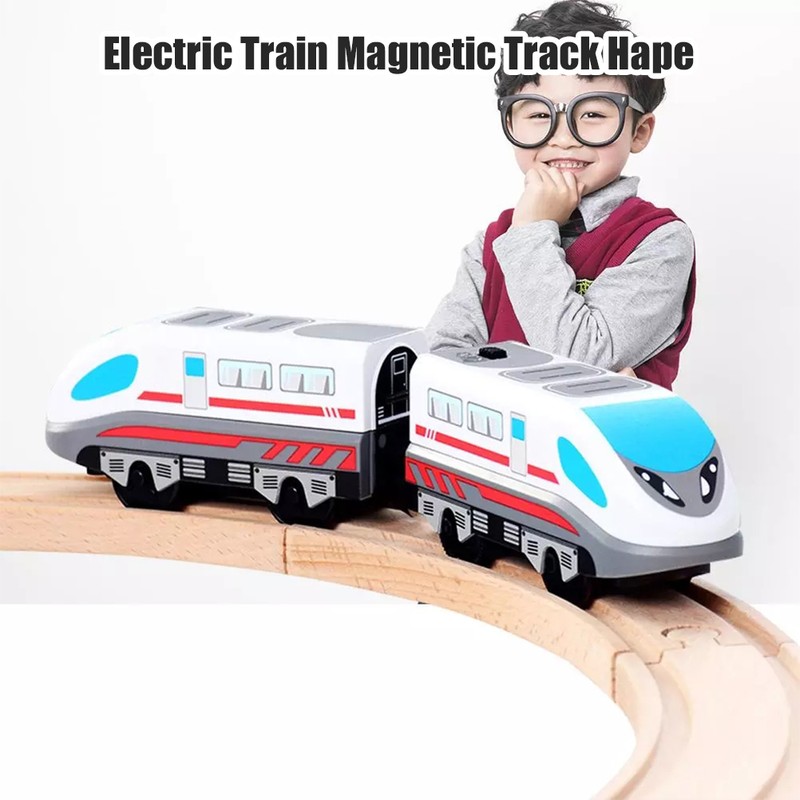 Electric Train Magnetic Track Hape Steam Train Classic Children's Toy