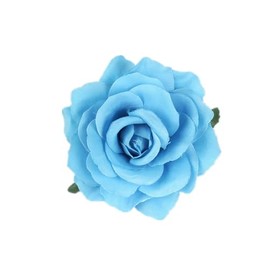 Lofruiin Women's Vintage Elegent Rose Flower Hairpin Hair Clip with Brooch for Party Travel Festivals (Blue)