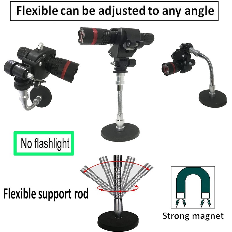 Magnetic Base Mount Flashlight Mounting Brackets Flashlight Holder - Strong