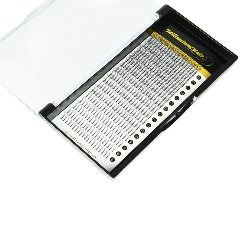 MilleniumHair W-Lashes D-Curl Individual Eyelashes 0.15 mm Thickness 3D Volume