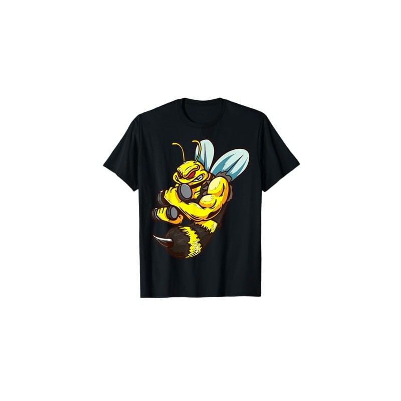 Cute Cartoon Bee Character Illustration For Kids T-Shirt
