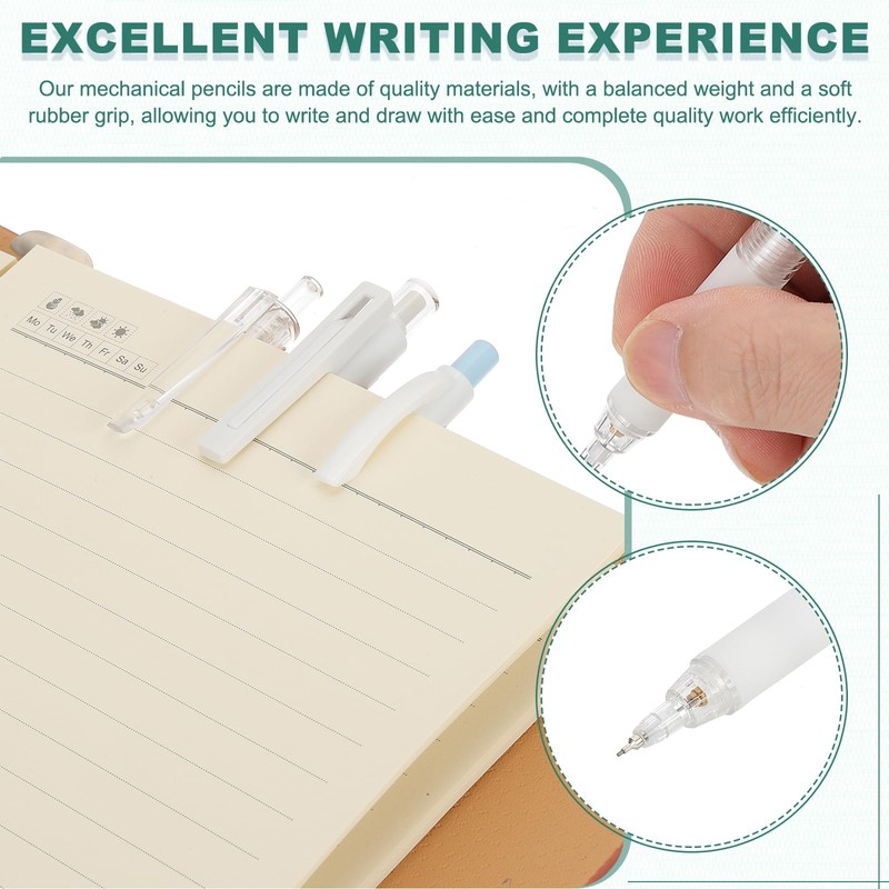 M&G 6Pcs Mechanical Pencil Set, 0.5mm Mechanical Lead Pencils for