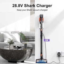 UTIZ Replacement 28.8V Charger with 2M Cable for Cordless Shark Hoover Vacuum Models: Duo Clean IZ202UKT IZ201 IZ300 IONFle IF200UKT IF201UKT IZ103UKGB IF202 IF250 IF251 IF281 IF130(Charger Plug)