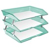Acrimet Facility 3 Tier Letter Tray Side Load Plastic Desktop