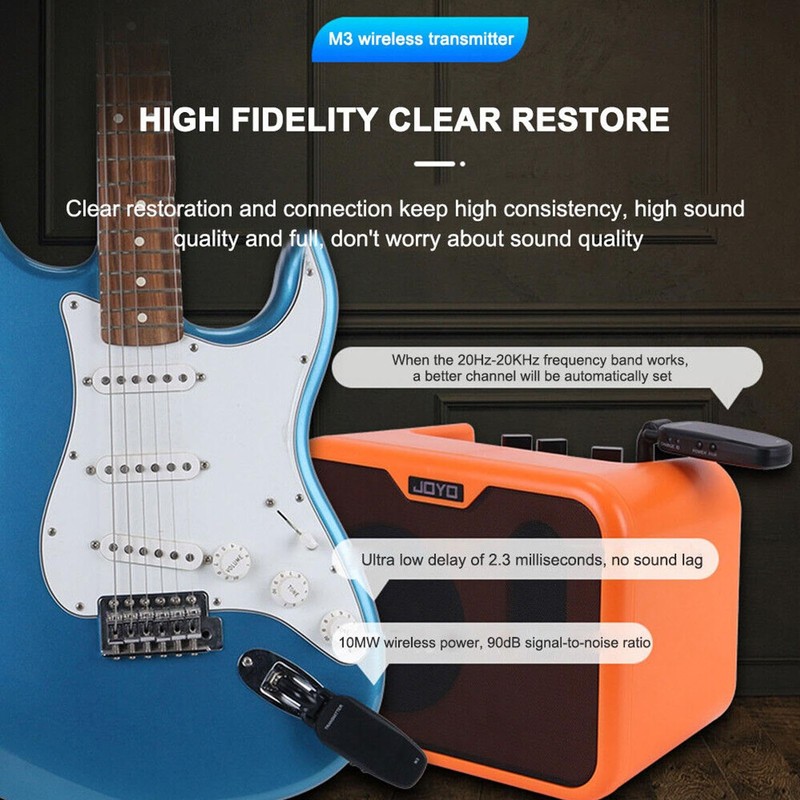 2.4G Wireless Guitar Audio System Transmitter Receiver Set for Electric