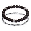 Kuzzoi Buddha 0205411820 Men's Bracelet Set Consisting of an Elastic
