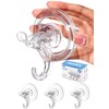 Antimbee 3 Pack Suction Cup Hooks, Clear Suction Cup Hanger,