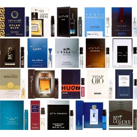 GHBB Men’s Cologne Sample Discovery Set – Top Designer High-End Luxury Fragrance Mini Vial Sampler | Random Assortment Travel Gift Pack for Husband, Dad, Boyfriend – Holiday & Party Gift (12 Pieces)