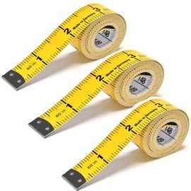 3 Pcs Soft Tape Measure Sewing, Sewing Tailor Cloth Ruler, Double-Sided Measuring Soft Tape Measure, for Measure Chest, Waist Circumference (60inch/150cm)