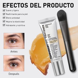 Crema para Ojos Antiarrugas Efecto Tensor Temporal Inmediato Reduce Bolsas, Ojeras e Hinchazn Hidratacin Intensa Fcil Aplicacin 20ml