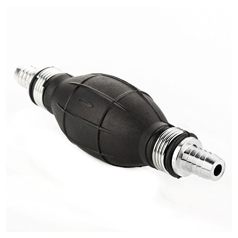 LST Hand Pumpe Kraftstoffpumpe Pumpball Aluanschlüsse für Schlauch Innen-Ø 12mm