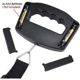 Portable Luggage Scale, 50kg Capacity, Large Backlit Display, Digital Hanging Suitcase Scale with Hook