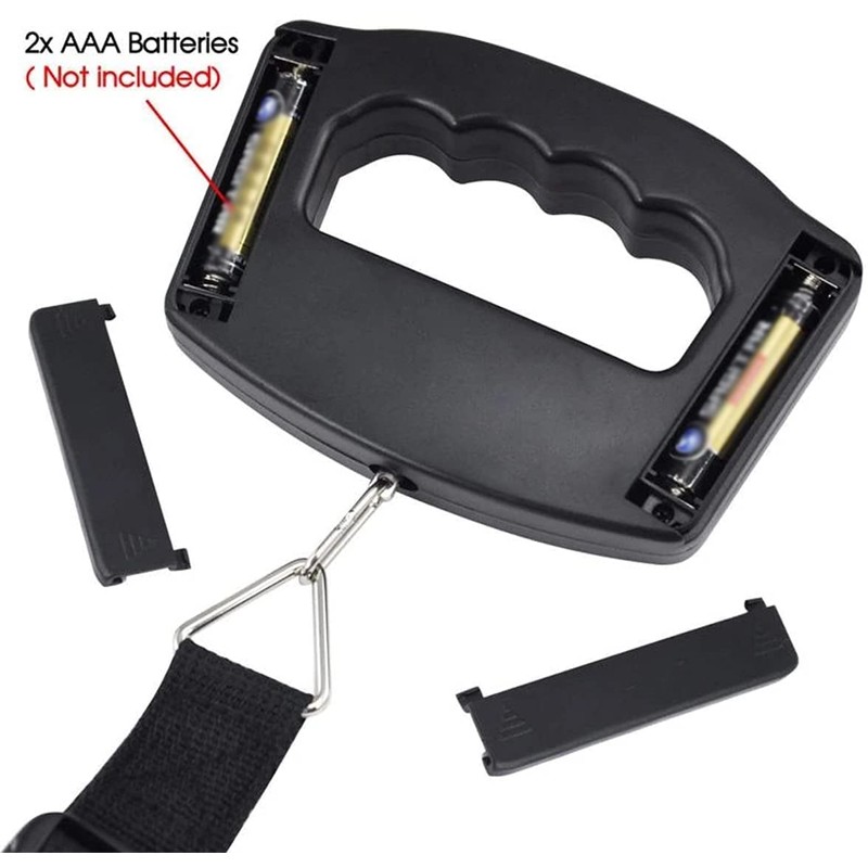 Portable Luggage Scale, 50kg Capacity, Large Backlit Display, Digital Hanging