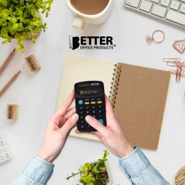 Better Office Products Pocket Size Mini Calculators, 5 Pack, Handheld Angled ...