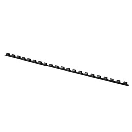 Binding Combs Office Products A4 6mm (25 Sheets) 100 Pcs Black/Presentation/Type-21 Rings/Kind-Spiral/Material-Plastic/Colour-Black/Format-A4 / Size-6mm