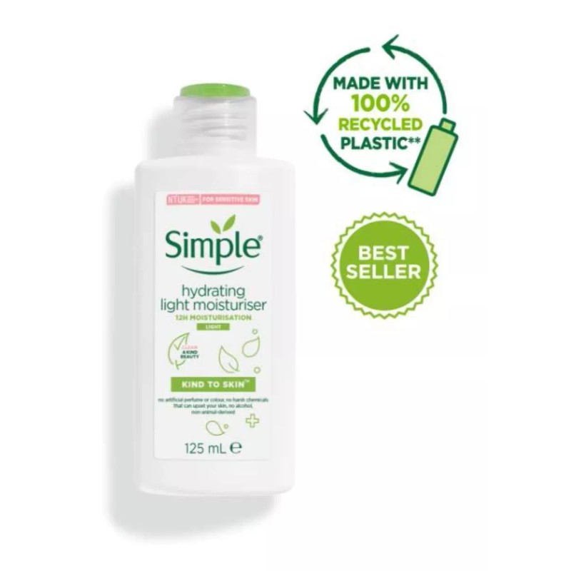 Simple Crema De Hidratación Ligera Rostro 125ml