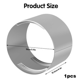 Air Conditioning Exhaust Hose Adapter, Exhaust Hose Connector, Air Conditioning Hose Adapter, Diameter 130/150 mm, Flexible PVC Hose, Blood Hose Connection for Air Conditioning, Cooker Hood (150 mm)