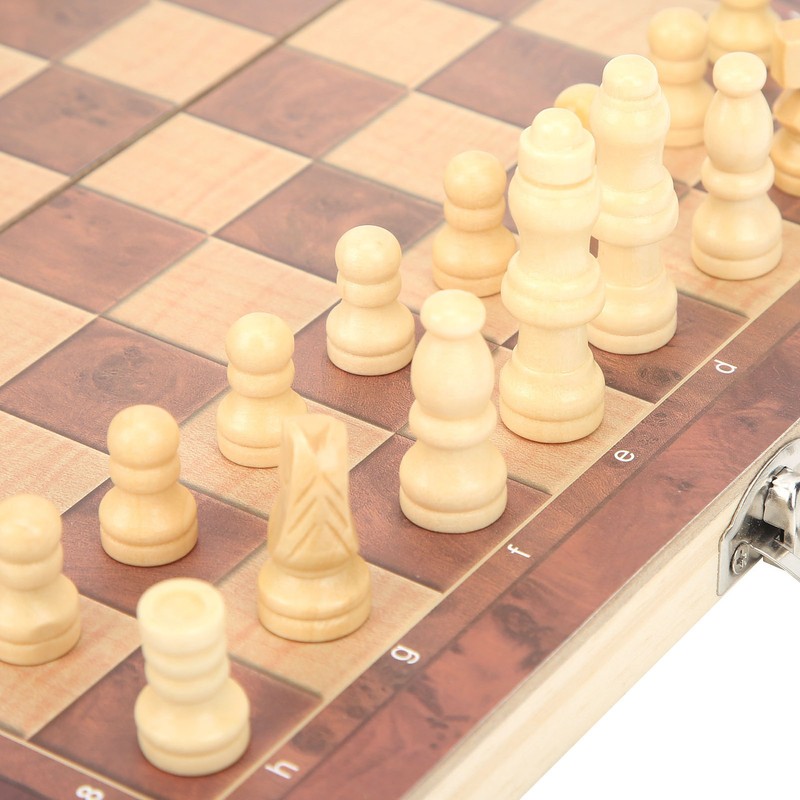 3‑In‑1 Chess Checkers Gobang Folding Chess Board Portable Interactive Chess