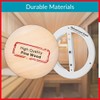 TURvent 5 inch Pine Wood Diffuser - Sauna Vent Cover