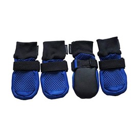 LONSUNEER Dog Boots Breathable Protect Paws Soft Nonslip Soles in 5 Sizes
