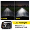 LED DRL Headlight Assembly w/Harness Compatible with Ford F250 F350
