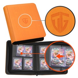 TCGUARD Toploader Trading Card Album for 112 Toploaders, 4 Compartments Toploader Binder with Sleeves for 3 x 4 Inch Rigid Toploader Card, Trading Card Binder for TCG, MTG Cards, Card Trading Albums