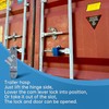Fuoequl Trailer Hasp Bolt Kit for Trailer Cam Action Hasp