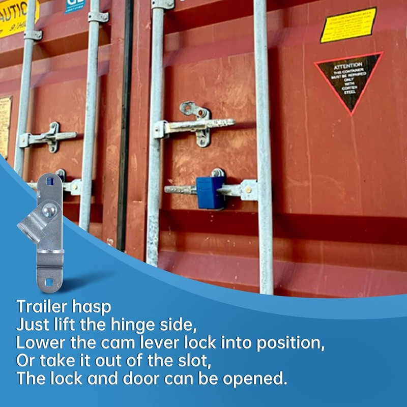 Fuoequl Trailer Hasp Bolt Kit for Trailer Cam Action Hasp