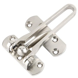 Sayayo Door Chain Lock for Front Door, Door Lock with Swing Bar Door Chain Security, Brushed Nickel, EMS570-LS