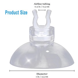 Walquicks 30 Pack Aquarium Suction Cup Clips Airline Tube Holders Clamps Fish Tank Hose Holder Clips for Air Line Tubing 3/16 for Fish, Turtle, Frog Tank