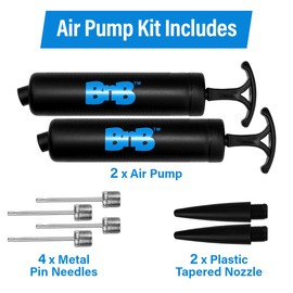 2 Ball Pumps, Basketball Pump, Socorball Pump,(2 Pack) Quick Infate Great for All Balls - Volleyball Pump, Basketball Inflator, Football & Soccer Ball Air Pump Inflation Kit with Needle,Nozzle