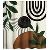 Yookeb Abstract Mid Century Bathroom Shower Curtain 60W by 71H