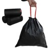 Begale 7 Gallon Drawstring Trash Bags, Black, 110 Counts