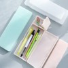 SUPERTOOL 1 Pack Plastic Pencil Case Pen Box Pen Holder
