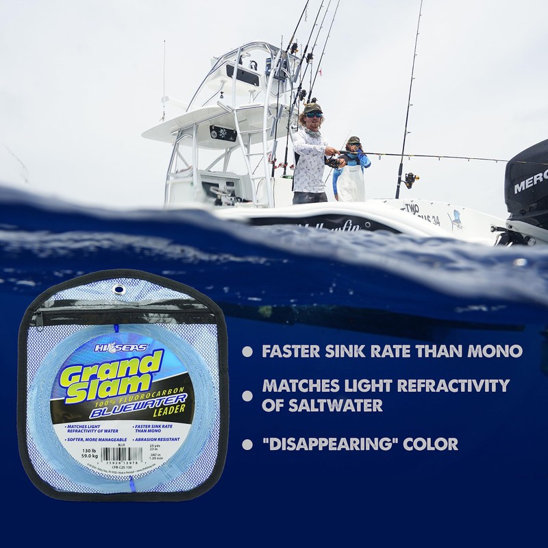 Hi-Seas Grand Slam Bluewater líder 100% fluorocarbono, 130 LB (23