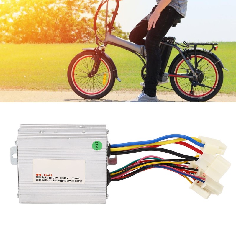 Electric Bike Brush Controller 24V 500W Multi Protection Aluminum Motor