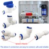 CESFONJER 1/4" OD Quick Connect/Shutoff Valve/Isolation Valve,1/4" Refrigerator Freezer/Reverse Osmosis