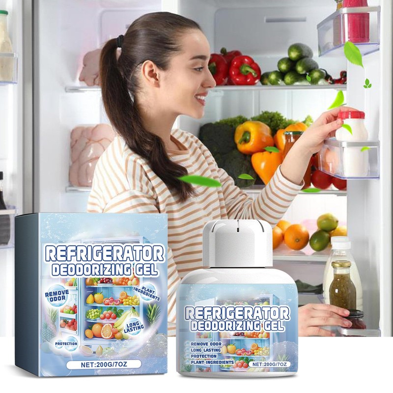 Bewinner Rridge Deodorizer Gel for Smart Home, Reusable Refrigerator Deodorizer,