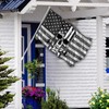 Pirate Skull Flag 3x5 Ft Funny Black & White American