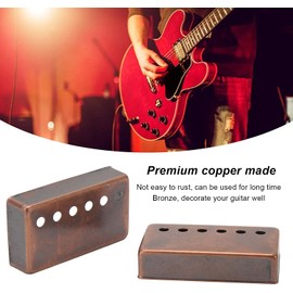 QYYQ 50/52mm Humbucker Pickup Covers Neck Bridge Pickup Covers for Electric Guitar Parts