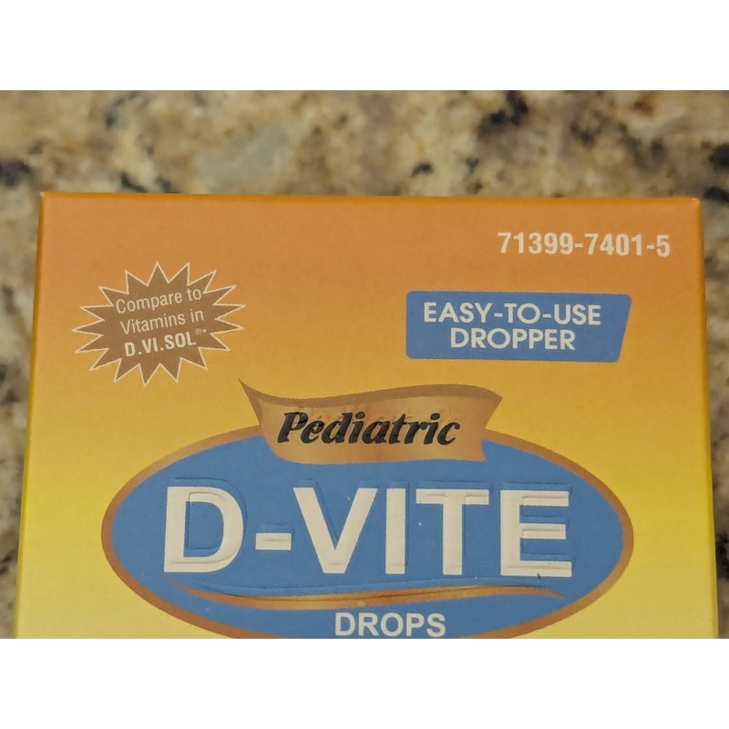 D-Vite Drops Pediatric Liquid Vitamin D Bubble Gum Flavor X2