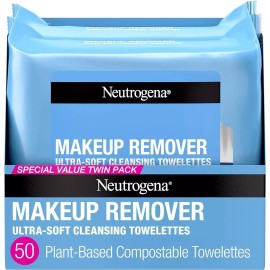 Neutrogena Cleansing Fragrance Free Makeup Remover Face Wipes 2 Pack
