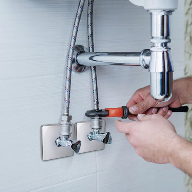 Antrader Square Shower Flange Cover,3.5 Inch Large Shower Arm Flange