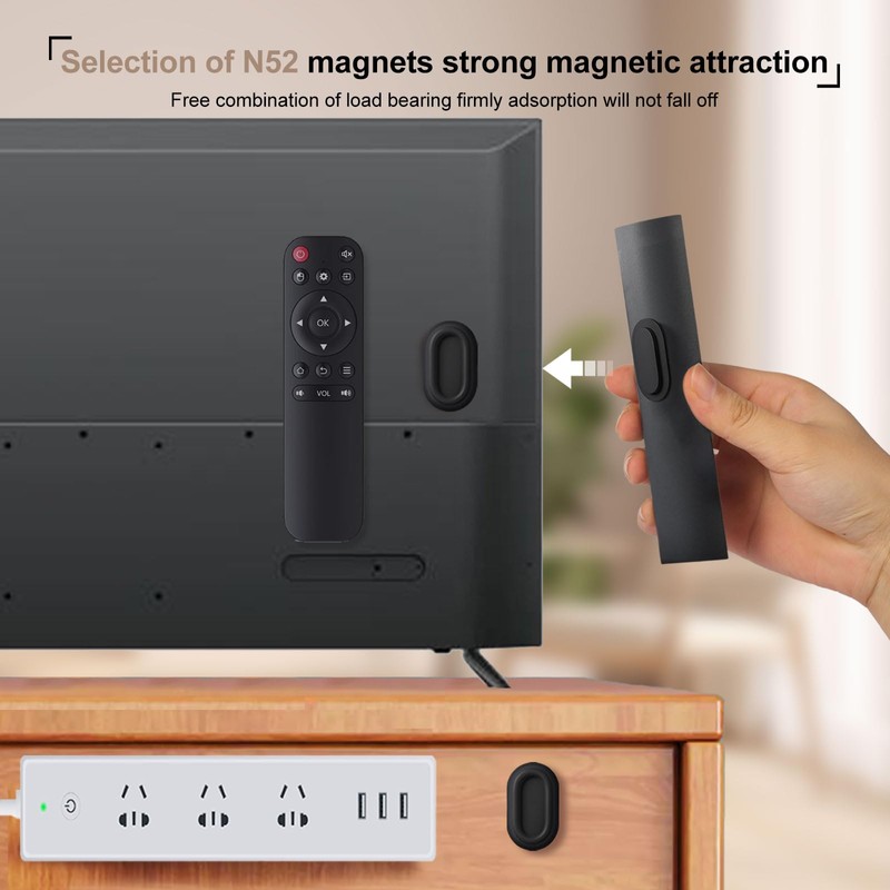 Magnetic Remote Control Holder Wall Mount, 4 Pack Silicone Remote